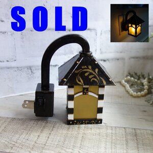 Checked Night Light Buffalo Check Lamp Checked Vanity Decor Courtly Wall Decor